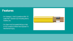 For direct earth burial and category 1 and 2 locations. 12 3 Nmwu Canadian Copper Building Wire Nassau Cable