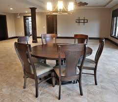 A Solid Hickory Round Table Built By Rusticelementsfurniture Stained In An American Walnut Color With Matching Chairs Rou Furniture Table Custom Furniture