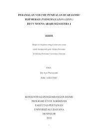 Data penjualan buah jeruk selama 5 jam. Https Adoc Tips Download Peramalan Volume Penjualan Buah Jambu Biji Merah Psidium Gua Html