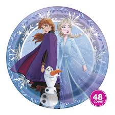 Disney Frozen Birthday Party Paper Dessert Plates 7in 48ct Frozen Party Supplies Walmart Com Disney Frozen Party Disney Frozen Birthday Disney Frozen Birthday Party