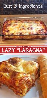 3 Ingredient Ravioli Bake A K A Lazy Lasagna Video Recipe Video Recipes Easy Cheap Dinners Lazy Lasagna