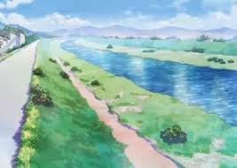 Artificial Riverbank Tv Tropes Anime Scenery Scenery Background Anime Places