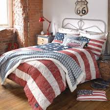 Duvet Cover Sets Bedding Chic At Home American Flag Bedroom Americana Bedroom Vintage Bed