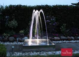 Bei der auswahl des passenden spielgerätes für ihren garten können sie selbst noch einmal kind sein. Wasserspiel Oase Water Quintet Creative Mit Edelstahlbecken 100 X 100 Rgb Beleuchtung P617 2