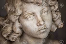 Closeup Of Face Of Statue Of Angel Stock Photo, Picture and Royalty Free  Image. Image 107595369.