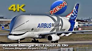 The aircraft is due to enter service with airbus transport in 2019 to replace the airbus beluga in the movement of oversized aircraft components, for example wings. New Airbus Beluga Xl 4k Touch Go Close View France Youtube