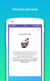 Cara daftar mengundi di portal myspr daftar. Semakan Daftar Pemilih For Android Apk Download