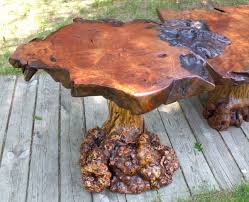 Redwood Table Rustic Furniture Log Furniture Burled Wood Burled Wood Coffee Table Wood Table Diy