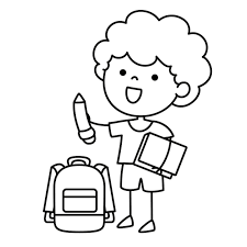 Desenho De Arte De Linha Para Colorir Para Criancas Vetor Premium