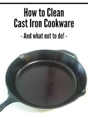 Using The Wrong Cleaning Method Can Damage The Seasoning On Your Cast Iron Pans Check Out How To Clean Cast Iron Cookware In 2020 Cast Iron Cleaning Cast Iron It Cast