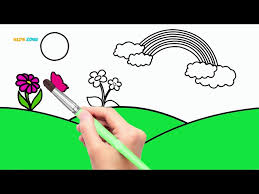 Download How To Drawing Rainbow Scenery Beautiful Nature Colors Learn Colors For Kids Youtube Youtube Thumbnail Create Youtube How to draw rainbow dash.