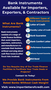 Infographics Bank Instruments Import Letter Of Credit In 2020 Bank Instrument Instruments Trade Finance