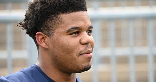 How did new Penn State end Chop Robinson get his nickname?