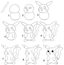 How To Draw Pikachu Step By Step Pictures You can edit any of drawings via our online image 735x1031 cool pokemon coloring pages smiling coloring pages for kids. how to draw pikachu step by step pictures