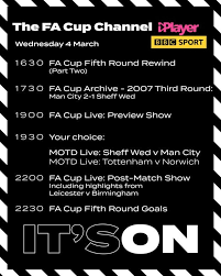 Fa Cup Fifth Round Choice Of Two Games On The Bbc Bbc Sport