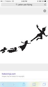 Pin By Patricia Loughran On Art Peter Pan Silhouette Peter Pan Tattoo Peter Pan Flying