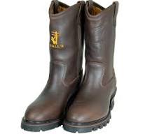Hall's 12" Pull-On Insulated Steel Toe Western Wellington Boot 622WI