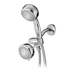 Waterpik Chrome Combo Showerhead Trs 523 553e Unit Each Shower Heads Dual Shower Heads Adjustable Shower Head