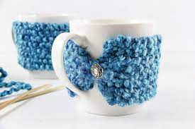 They make a great knitted gift. How To Knit A Coffee Mug Cozy Make And Takes