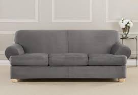 Not available at clybourn place. Ultimate Stretch Suede Four Piece Sofa Slipcover Form Fitting Individual Cushion Covers Machine Washable In 2021 T Cushion Sofa Slipcover Slipcovered Sofa Slipcovers