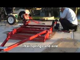 This folding trailer only takes up 24 in. How To Assemble Harbor Freight 4x8 Heavy Duty Folding Trailer Youtube