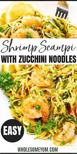 Low Carb Keto Shrimp Scampi Recipe With Zucchini Noodles Keto Recipes Dinner Scampi Recipe Shrimp Scampi Recipe