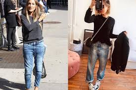 L'avantage avec la forme du jean skinny, c'est que vous pouvez les associer avec plusieurs types de chaussures différentes, que ce soit des tennis, des baskets plus sportives ou encore des bottines. Comment Porter Le Jean Boyfriend