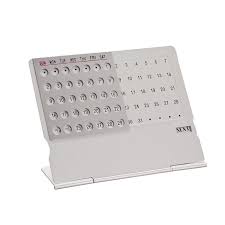 Kreatywny Mini Ultra Cienki Metalowy Desktop Calendar Super Nieustajacej Unikalne 100 Lat Angielski Kalendarze Diy Calendar Calendar Desk Calendar Planner