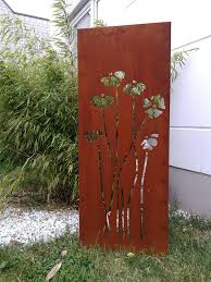 Dauertiefpreise große auswahl 30 tage rückgaberecht auch im hornbach markt. Edelrost Garten Sichtschutz Metall 1mm Rost Sichtschutzwand 031925 H125 50cm Handarbeit Sino Han Shop