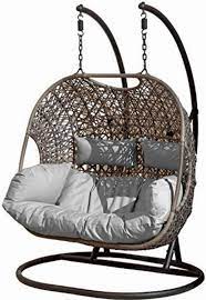 They offer luxury in addition to the basic functions. Suntime Brampton Luxury Rattan Wicker Outdoor Hanging Cocoon Egg Swing Chair With Grey Cushions And Cover Double