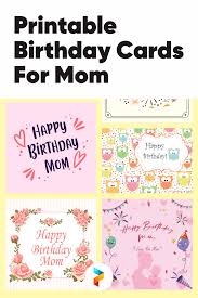 Traditional birthday greeting cards are templated without any real personalization or meaning. 10 Best Printable Birthday Cards For Mom Printablee Com