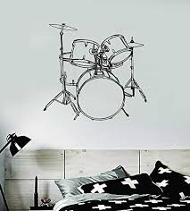 See more ideas about drum room, music decor, music room. Drumset V5 Drums Drummer Wall Decal Sticker Art Vinyl Home Decor Living Room Bedroom Teen Music Musician Band Kids Baby Band Rock Buy Online In Bahamas At Bahamas Desertcart Com Productid 188123823