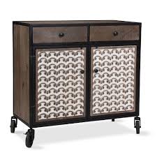 Uline stocks a huge selection of parts storage cabinets and bin storage cabinets. Garrett Accent Cabinet With Casters Light Brown Ivory Steve Silver Co Target