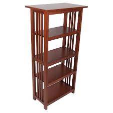 These shelves add a welcoming feel to your room and help. 48 Mission Bookshelf Cherry Alaterre Furniture Target