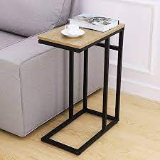 She decided to build a version of it for her new grey sectional sofa. Homemaxs Sofa Beistelltisch Couch Beistelltisch C Tisch In Holzoptik Aus Stahl Fur Kaffee Snacks Tablet Amazon De Kuche Haushalt