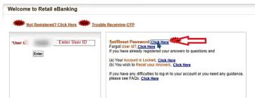 Klik tombol lupa kata sandi. Bank Of Baroda Transaction Password Reset Login Too