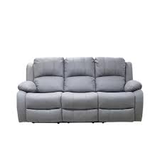 You have no items to compare. 3 Seat Air Fabric Recliner Sofa Grey Model No Km 15188 Redwave Online