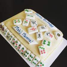 Mahjong Cake Made For My Regular Client With 24 Hours Notice Gluten Free Almond Coconut Cake With O Almond Coconut Cake Cake Decorating Tips How To Make Cake