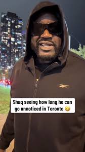 Shaq Tries to Go Unoticed in Toronto