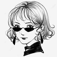 You can find more short curly hair drawing in our search box. Fashion Short Curly Hair Line Drawing Girl Fashion Png Transparent Clipart Image And Psd File For Free Download
