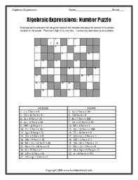 Matching questions algebraic expression grade 7 pdf | select one or more questions using the checkboxes above each question. Algebraic Expressions Worksheet Teachers Pay Teachers