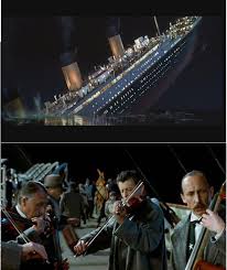 titanic sinking and musicians blank