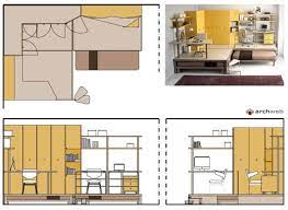 Camerette Per Ragazzi Disegni Dwg Camerette Tavolo E Sedie Arredamento