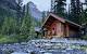 Winter Cabin In The Woods Wallpaper