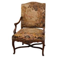 Louis Xiv Style Fauteil With Tapestry 1stdibs Com Louis Style Chair Antique French Chairs French Chairs