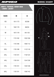 Size Charts Spidi Australia