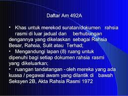 A) dokumen terperingkat dokumen terperingkat merupakan dokumen rasmi yang mengandungi maklumat rasmi yang mesti doberi perlindungan untuk kepentingan keselamatan dua aspek penting dalam surat pekeliling am bil. Kawalan Dokumen Terperingkat