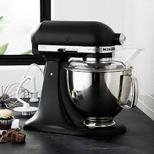 I ordered this kitchenaid stand mixer cover twice. Kitchenaid Ksm150psbm Artisan Matte Black Stand Mi Reviews Crate And Barrel