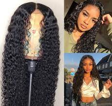 Water Wave Bundle Deal 20 22 24 18 Inch Water Wave 13 4 Frontal Free Human Hair Lace Wigs Curly Hair Styles Curly Lace Front Wigs