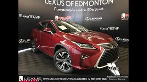 red 2018 lexus rx 350 executive package walkaround review downtown edmonton alberta